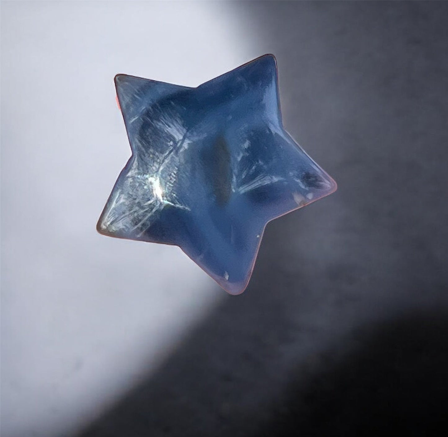 blue agate star crystal for throat chakra healing