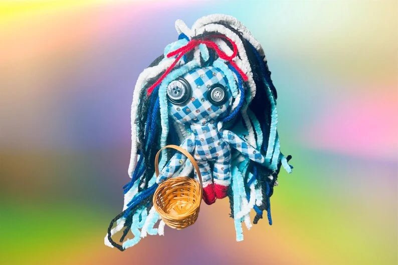 Dorothy - Inspired Hand - Sewn Poppet – Witchy Keepsake, Magical Altar Doll, Storybook Spell Companion - Lumiren The Haunted Cottage