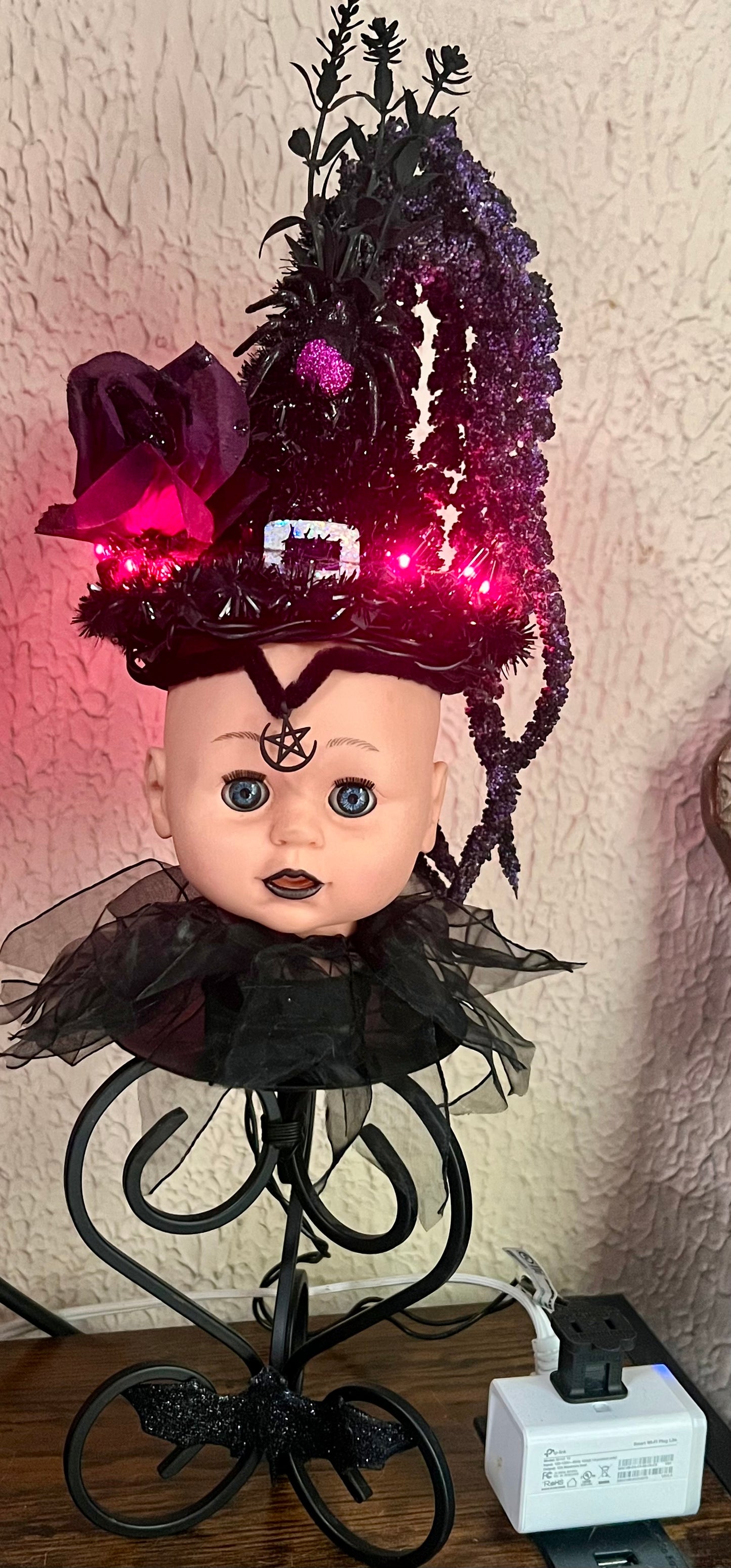 Gothic Witch Doll Lamp