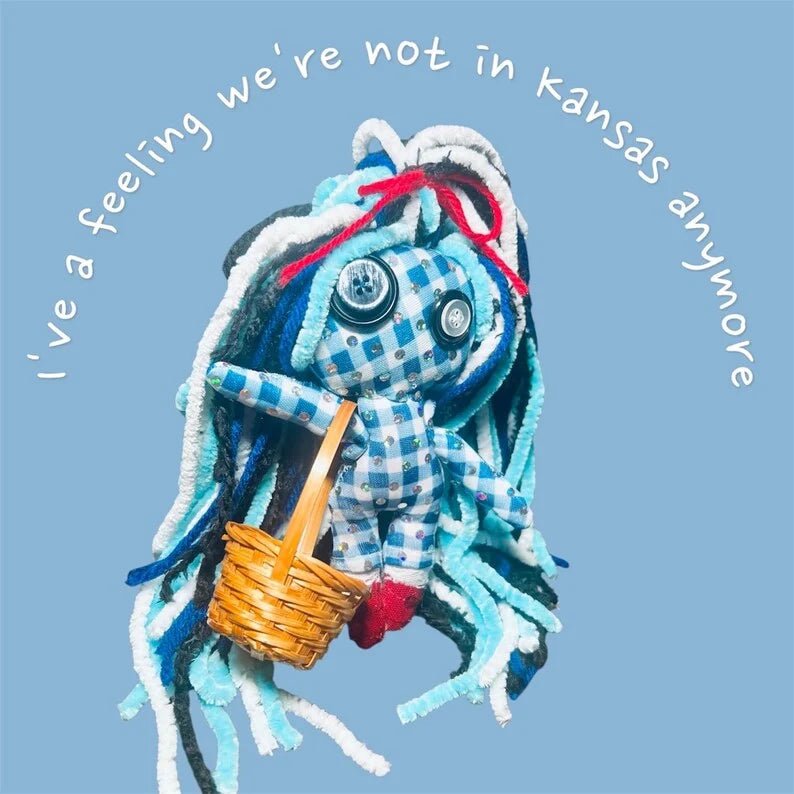 Dorothy - Inspired Hand - Sewn Poppet – Witchy Keepsake, Magical Altar Doll, Storybook Spell Companion - Lumiren The Haunted Cottage