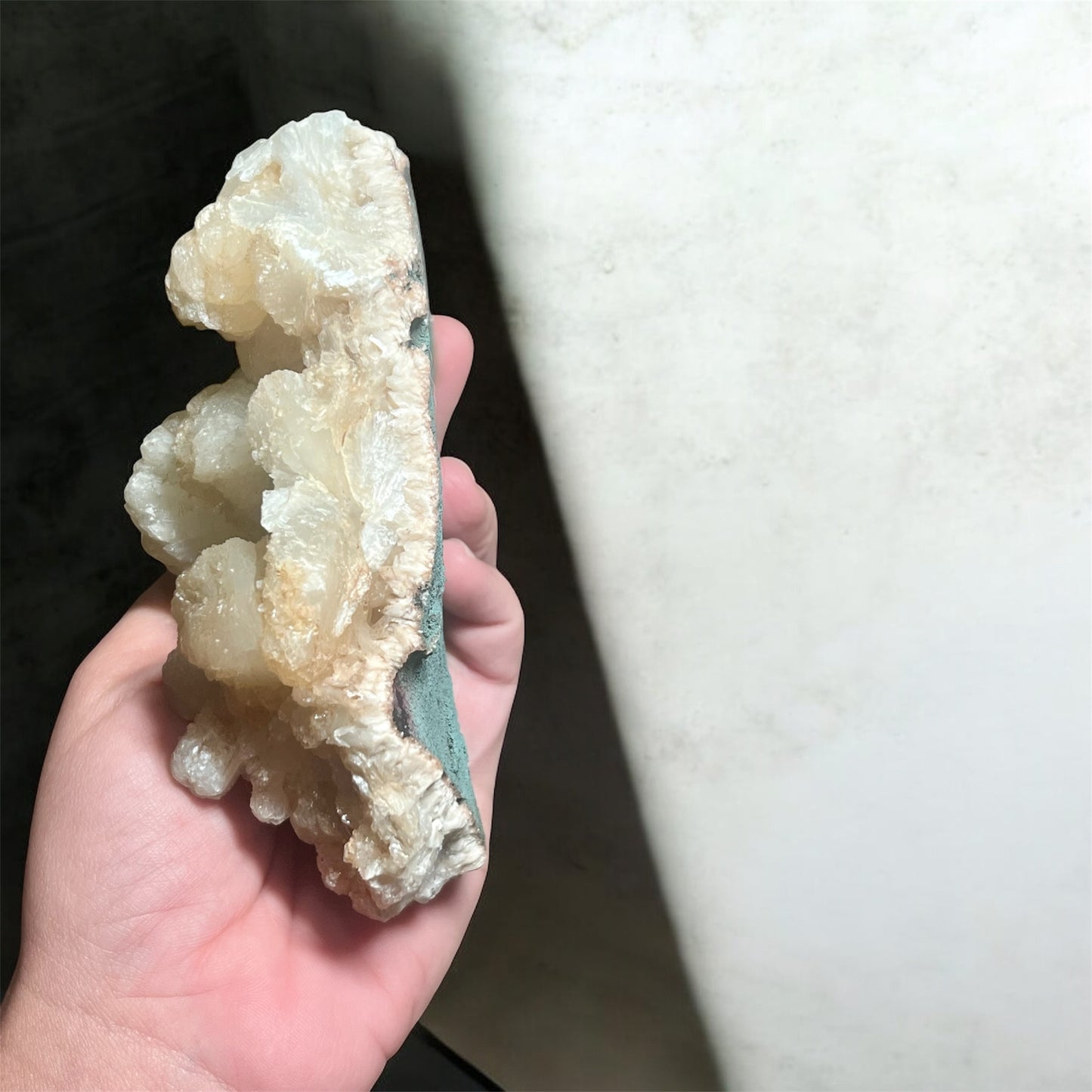 Peach Stilbite with Green Matrix