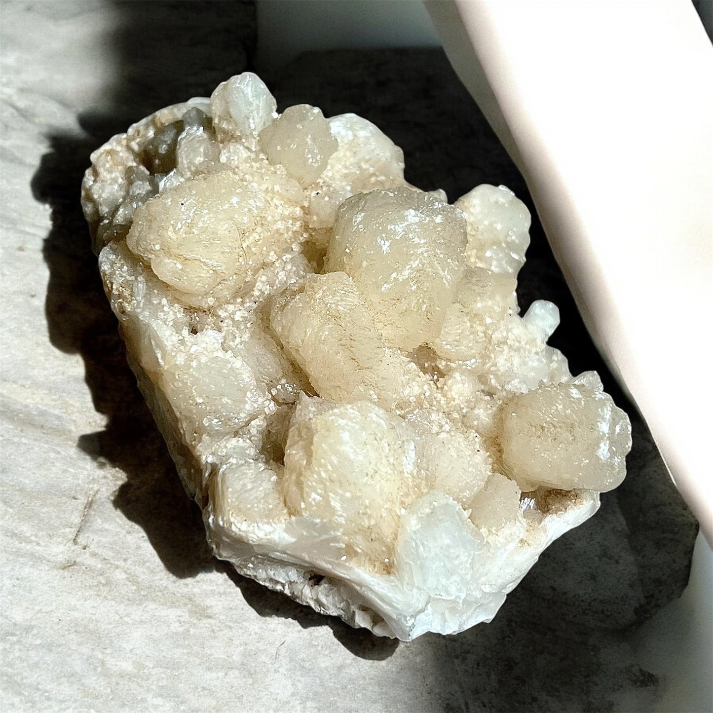 Peach Stilbite with Green Matrix