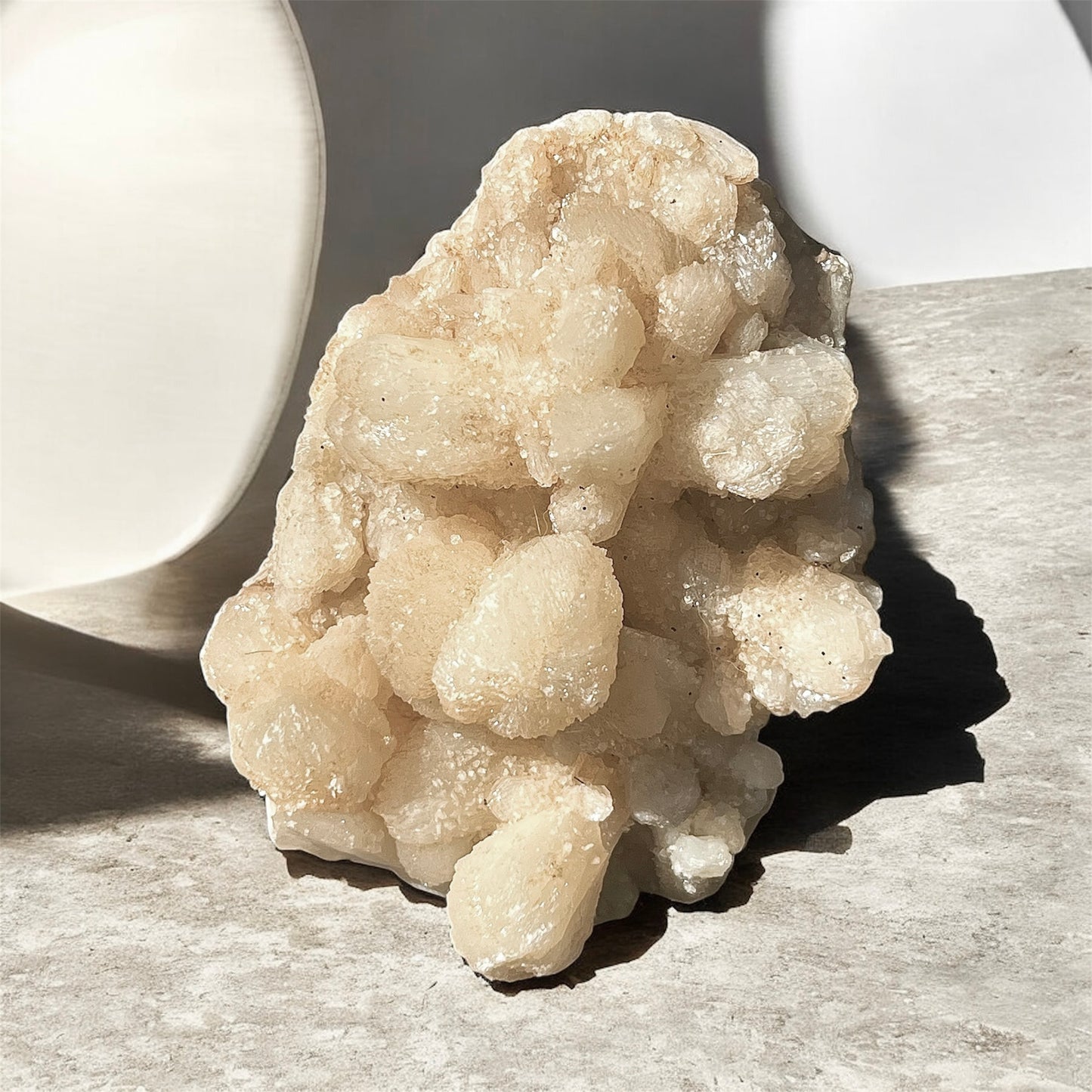 Peach Stilbite with Green Matrix