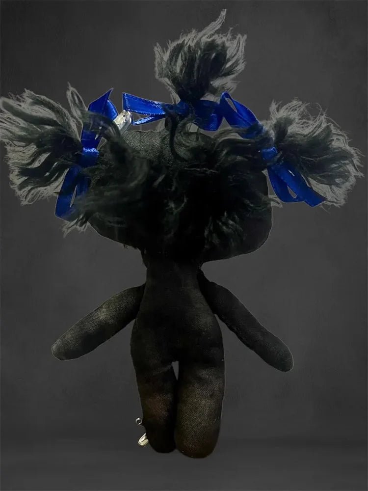 “Blue” – Misfit Mini Poppet Doll • Handmade Spirit Companion • One - of - a - Kind • Witchy Altar Décor - Lumiren The Haunted Cottage