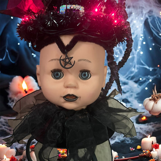 Gothic Witch Doll Lamp