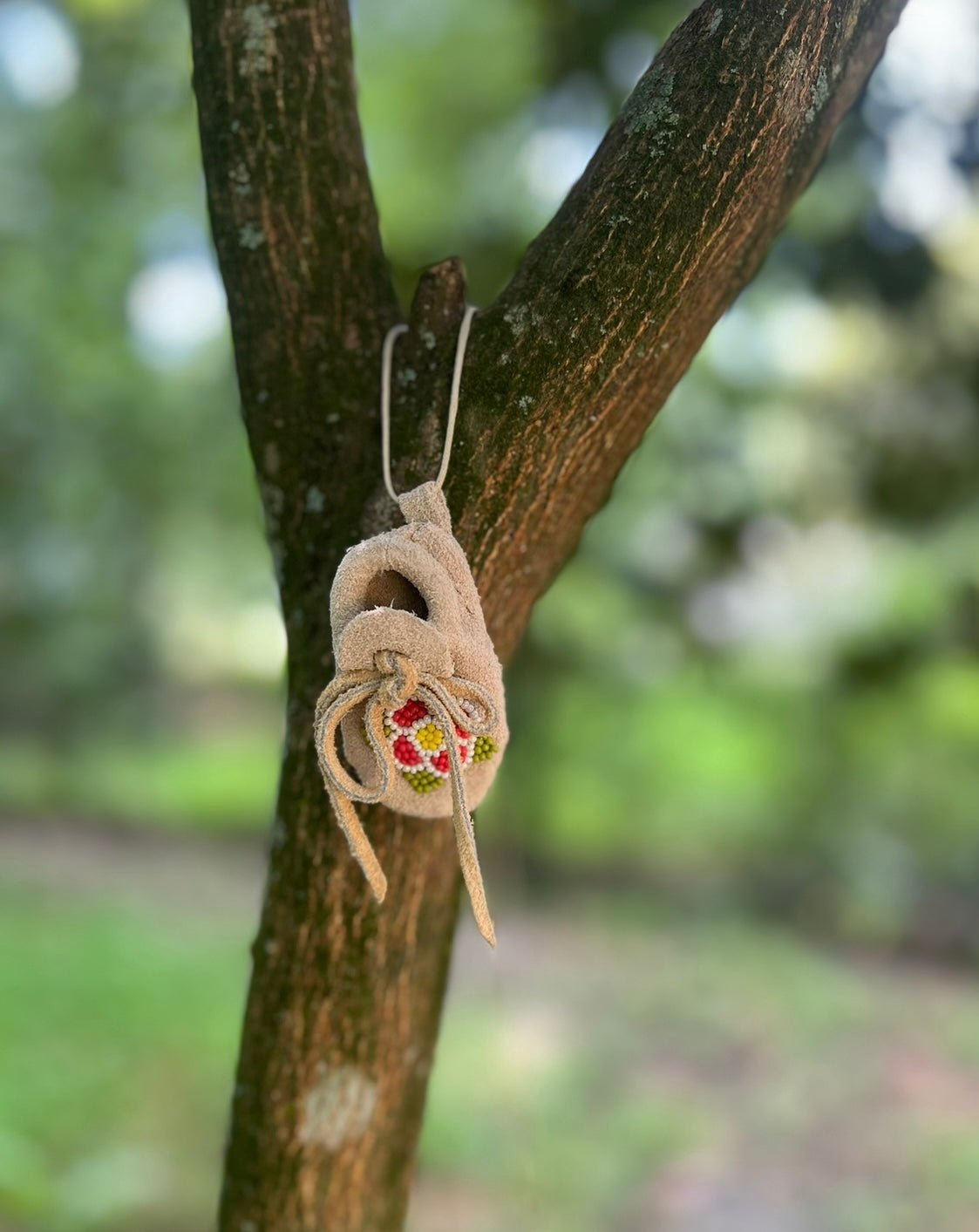 Handcrafted Vintage Medicine Bags – Protective Leather Amulets with Spell Work & Adjustable Neck Cord (C)