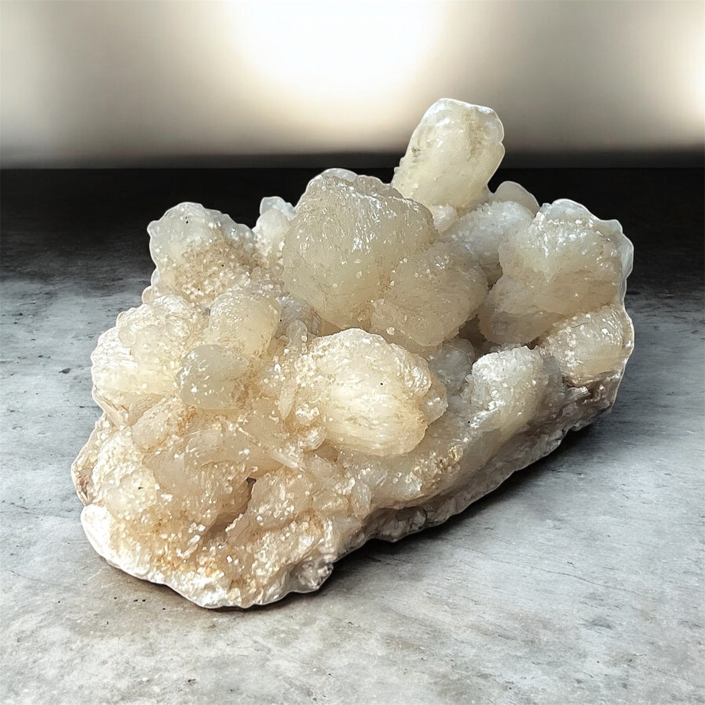 Peach Stilbite with Green Matrix