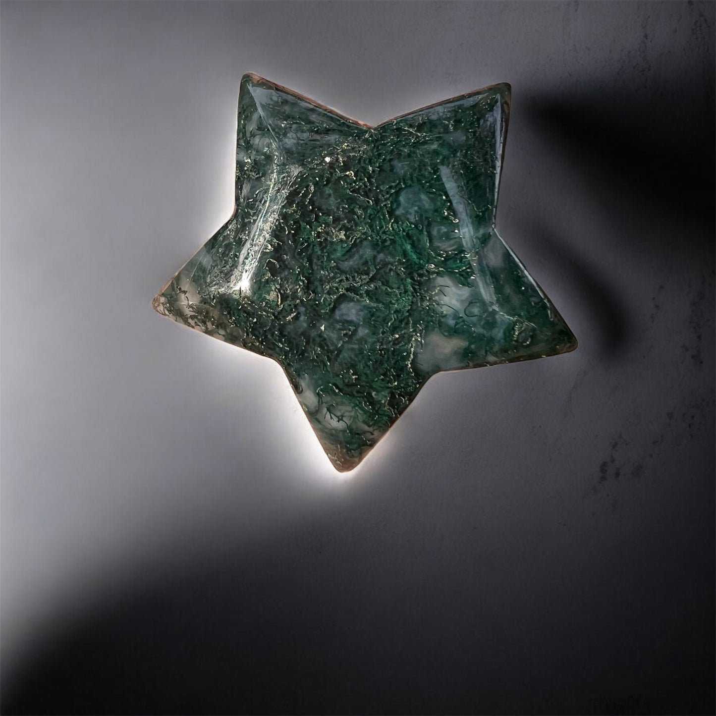 moss agate crystal for grounding, growth & earth magic. stone for meditation, witchcraft & nature-based spiritual work.