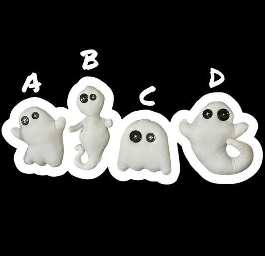 Bring Home a Boo! – Handmade Mini Ghost • Witchy Decor • Haunted Cottage Spirit Companion (D) - Lumiren The Haunted Cottage