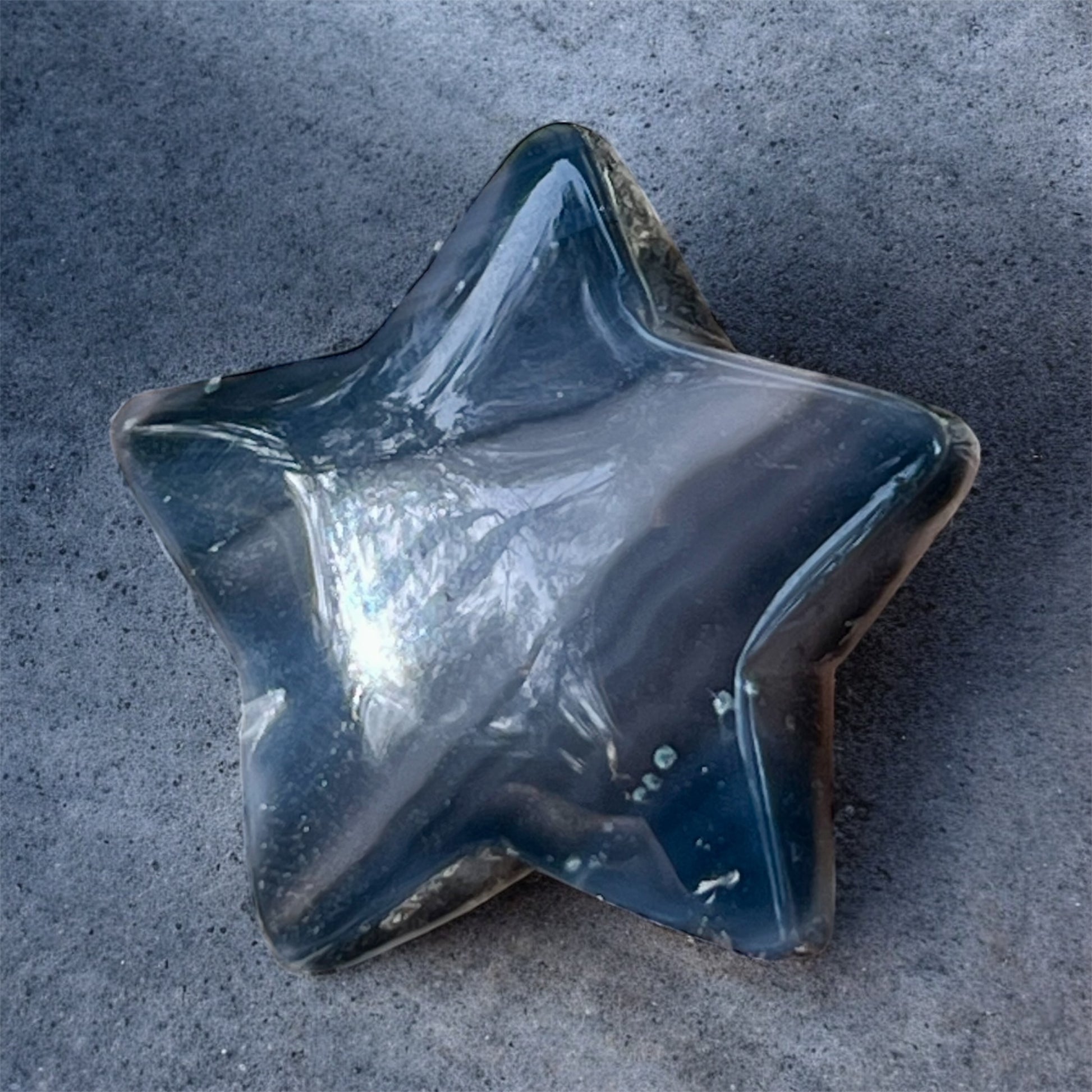 black agate for protection, grounding & shadow work.