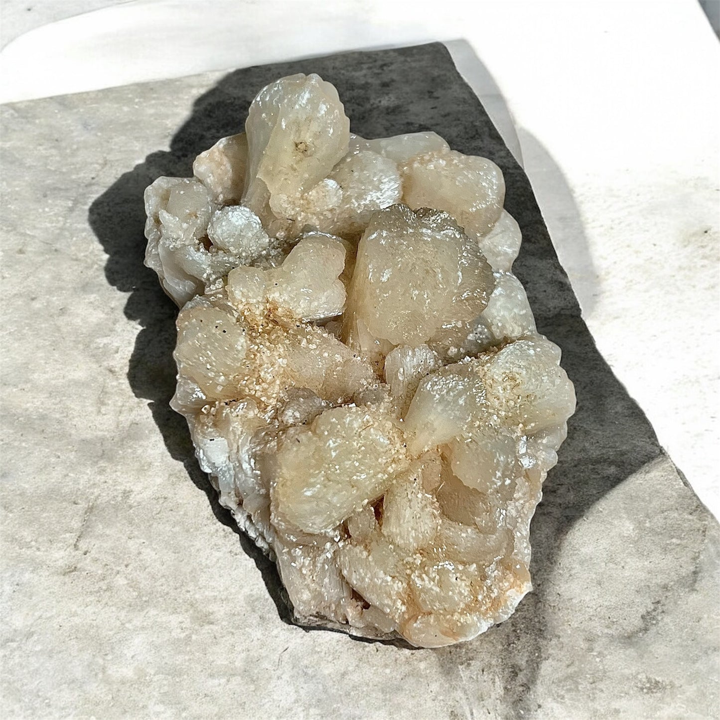 Peach Stilbite with Green Matrix