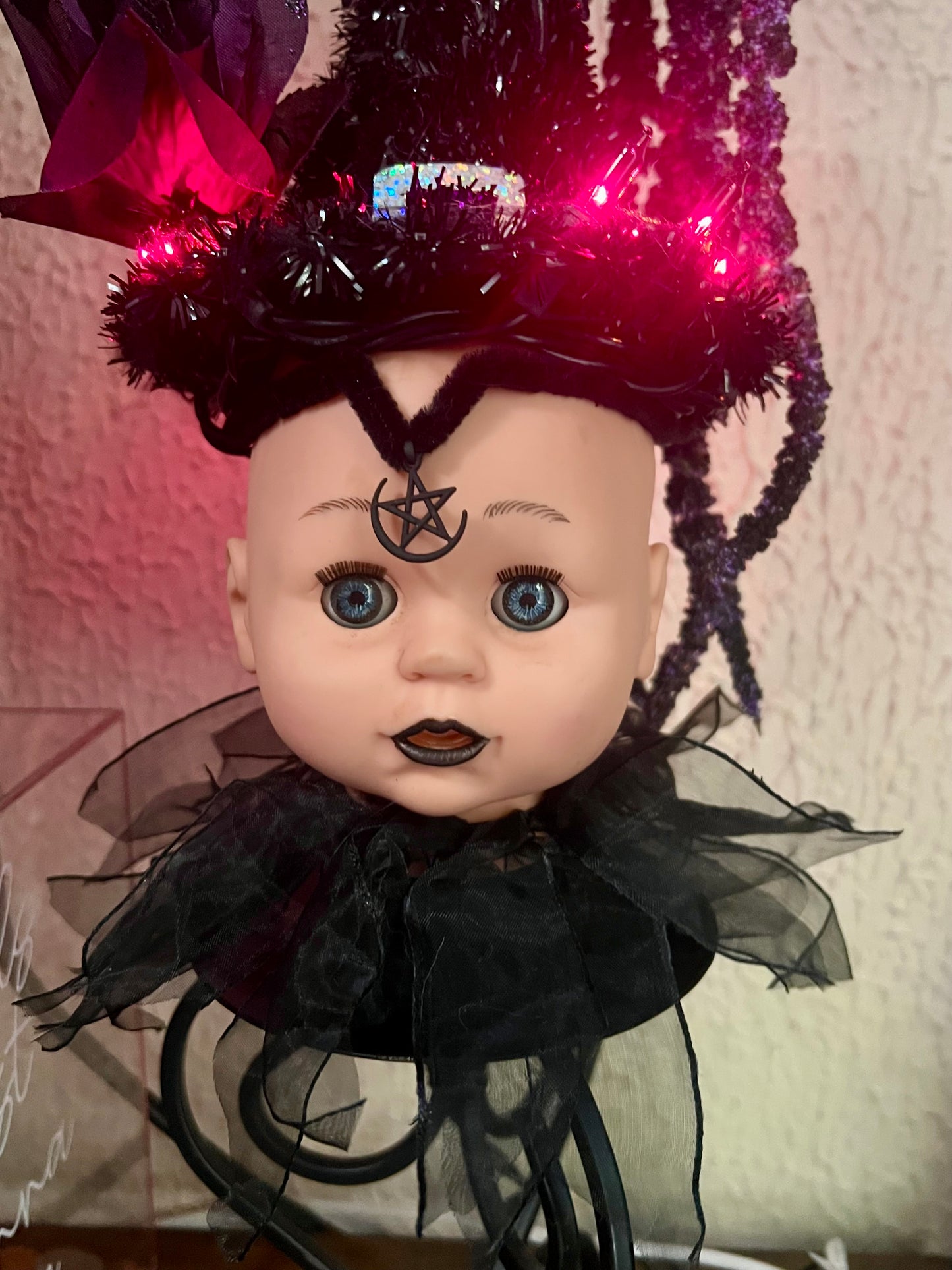 Gothic Witch Doll Lamp