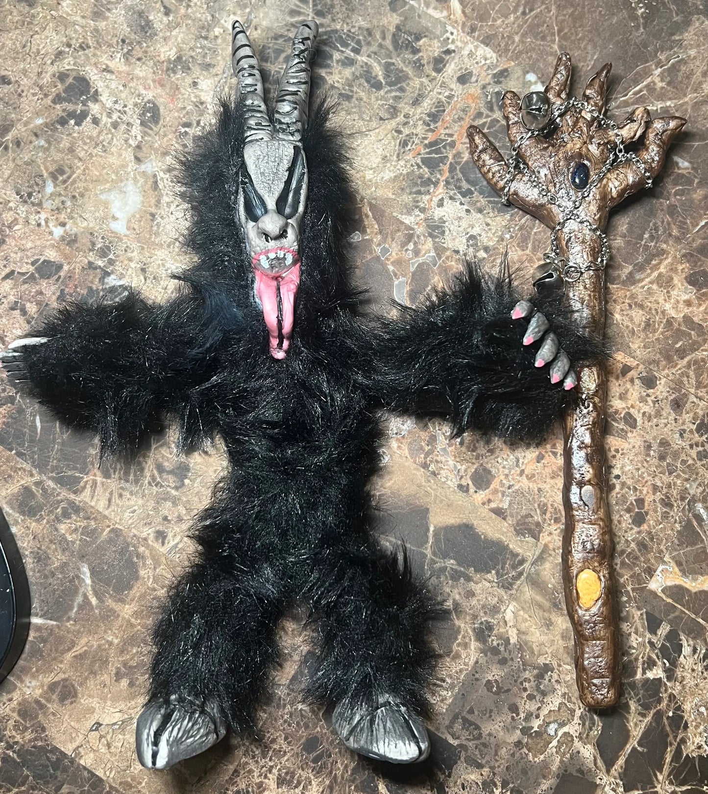 Krampus Figurine – Poseable Folklore Art poseable