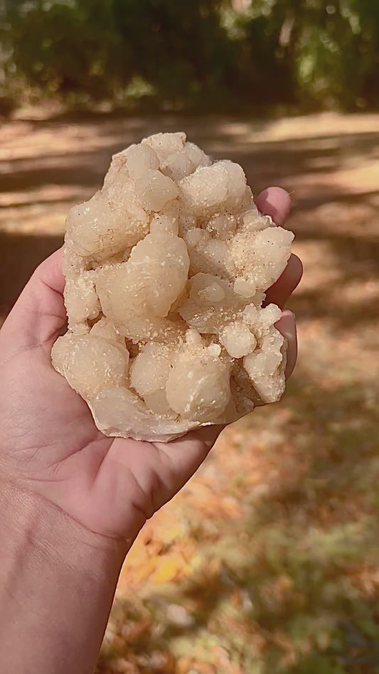 Peach Stilbite with Green Matrix